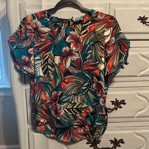 LOFT Multicolor Floral Blouse